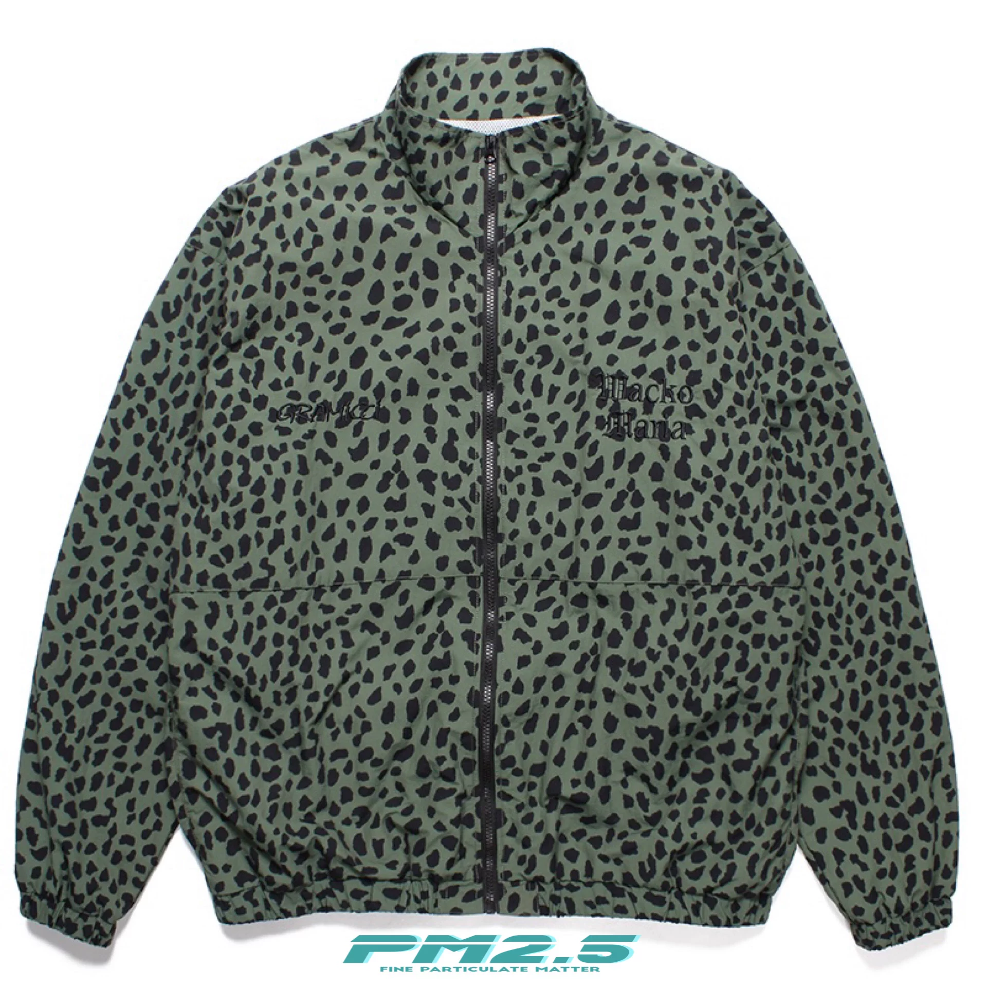 Покупка WACKOMARIA 23SS новая куртка TRACK JACKET с леопардовым принтом совместная с GRAMICCI, школьная форма