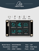Nextion NX3224K028 2 8 inch human-computer interface HMI enhanced English version official genuine