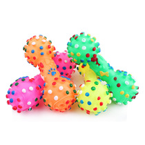 Pet Supplies Dogs Vocal grinding teeth Teeth Small Stab Dumbbells Toy Pet Prevaricating Toys