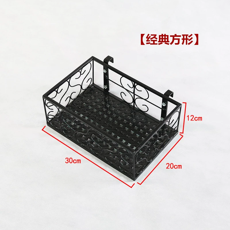 Bệ cửa sổ giá hoa ban công ban công sắt mọng nước treo chậu hoa giá trong nhà nhà cây giá trưng bày cửa sổ giá lưới an toàn chung cư 