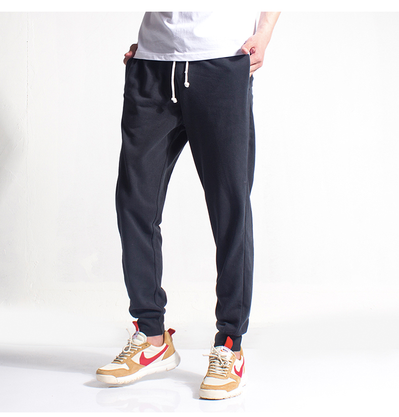 Mùa thu và mùa đông cotton cộng với quần lót nhung nhung quần quần nam miệng đan quần giản dị quần lỏng quần jogger nam cao cấp