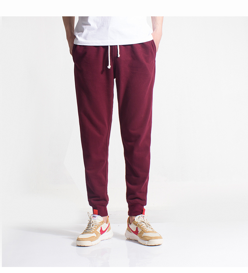 Mùa thu và mùa đông cotton cộng với quần lót nhung nhung quần quần nam miệng đan quần giản dị quần lỏng quần jogger nam cao cấp