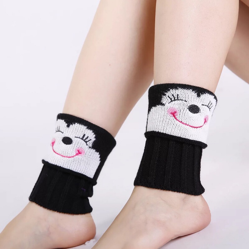 Ankle Socks for Children, Ankle Protection Socks, Foot Warmers, Knitted Slouch Socks, Student Foot Covers, Shoe Covers, Short Boot Covers for Winter