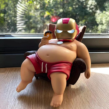 Marvel iron man figure model car center console personalized doll ornaments computer case table decoration for men