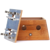 Zaokang коробка для прижигания с двумя отверстиями портативная бамбуковая деревянная бытовая техника для прижигания мокса трава мокса палочка коробка мокса лист мокса бархатное согревающее устройство для прижигания