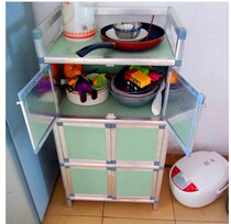 Cabinet Kitchen cabinet Stove cabinet Household stainless steel assembled cupboard Economical kitchen cabinet Plate kitchen cabinet