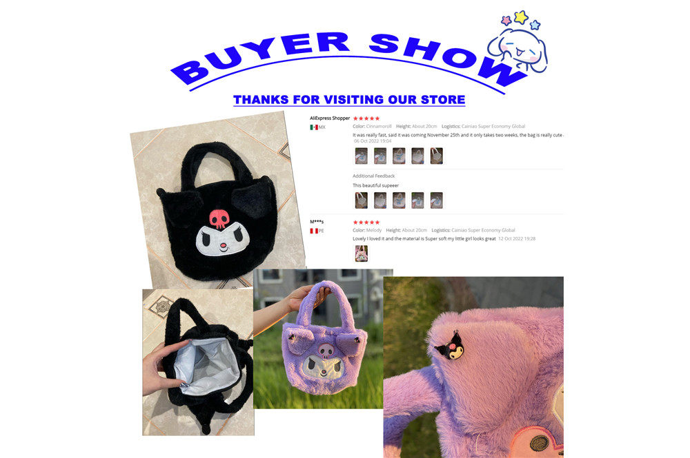 Игрушка sanrio plush bag kuromi handbag my melody cinnamoroll storag OTHER