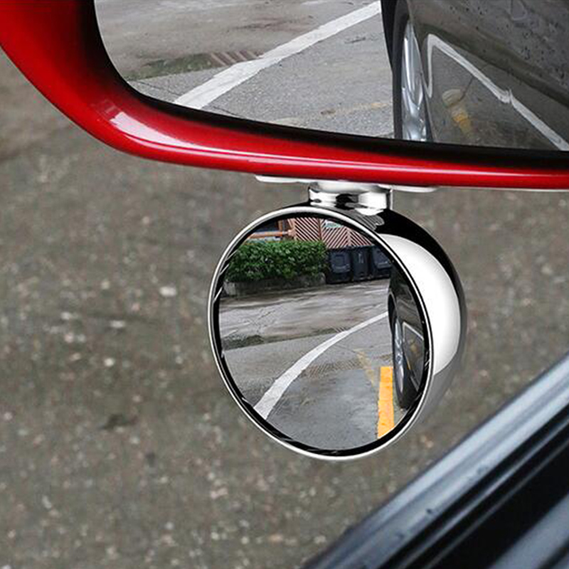 Car rear-view mirror small round mirror front wheel blind area mirror trolley 360 wide angle inverted car mirror auxiliary mirror blind spot reflective mirror-Taobao