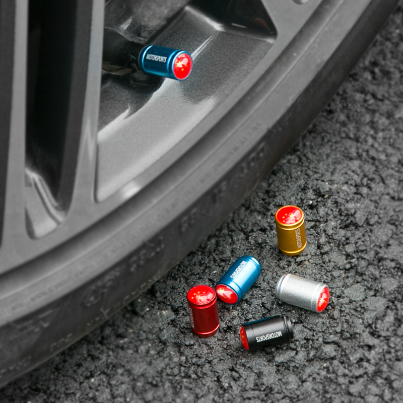 Auto tire nozzle cap aluminum alloy tire through type nozzle tire cap valve nozzle cap modified valve core cap