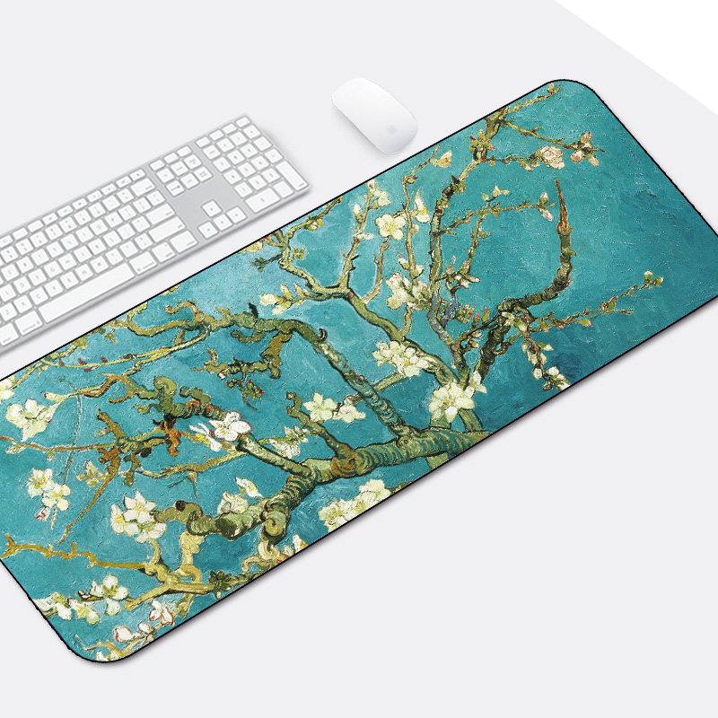 Game super mouse pad lock edge Chinese style thickened cute Orchid Pavilion order inspirational laptop office desk pad