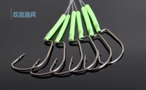Tie-up wide belly crank hook line Bass Bass Black Head Teething Catfish Hook Nocturnal Hand Tied Hook Sea Fishing Hook Boat Fishing