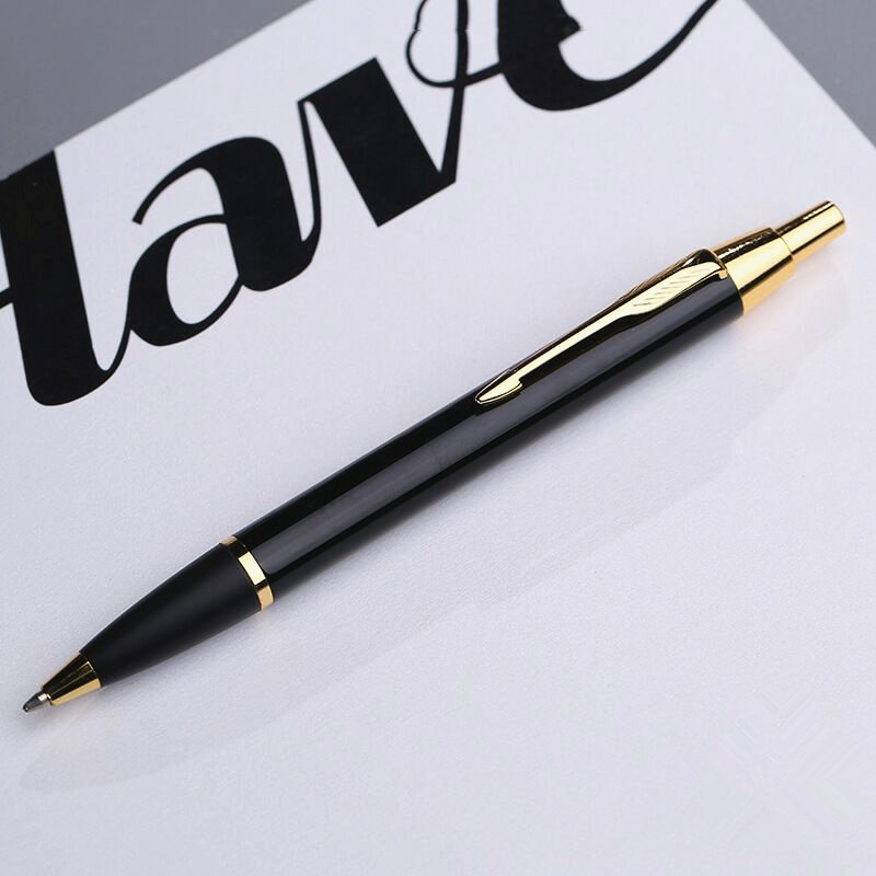 Wholesale custom press ballpoint pen metal business ballpoint pen press gift signature pen fashion promotional pen logo