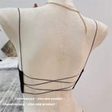 Бретели, летний тонкий топ без лямок, бюстгальтер без косточек, бюстгальтер пуш-ап, нижнее белье, комплект, красивая спина, французский стиль