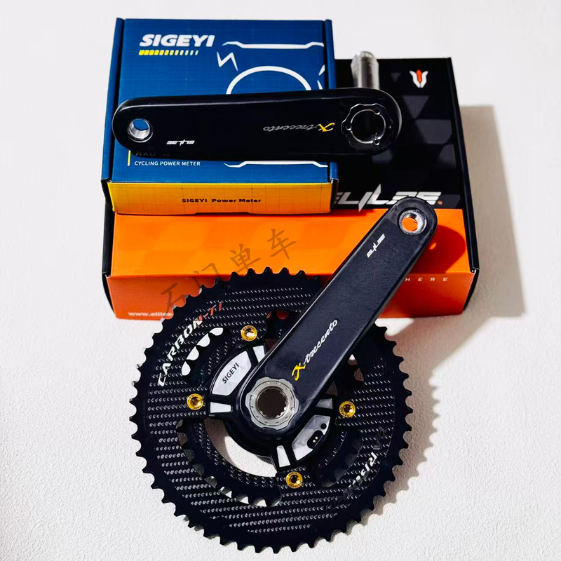 Elilee Xxe Road Bike Carbon Fiber Crankset Xcadey/Sigeyi Chainring Power Meter Chainring Disc