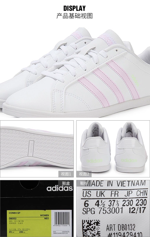 Adidas Adidas NEO 2019 hè nhỏ mới màu trắng giày nữ bình thường DB0132