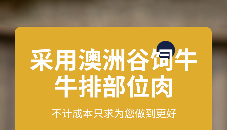 【塔斯蒂】古龙牛肉饼10片进口牛肉新鲜汉堡