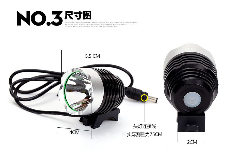 Eclairage pour vélo KINGSIR - phare - Ref 2398857 Image 36