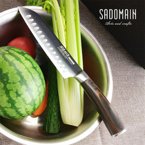 Taiwan Sendman stainless steel multi-purpose Sande knife home Western steak knife sharp wear-resistant original wooden handle