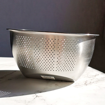 Xiandeman stainless steel vegetable washing basin rice washing machine household large capacity rice washing machine drain basket kitchen washing fruit basket