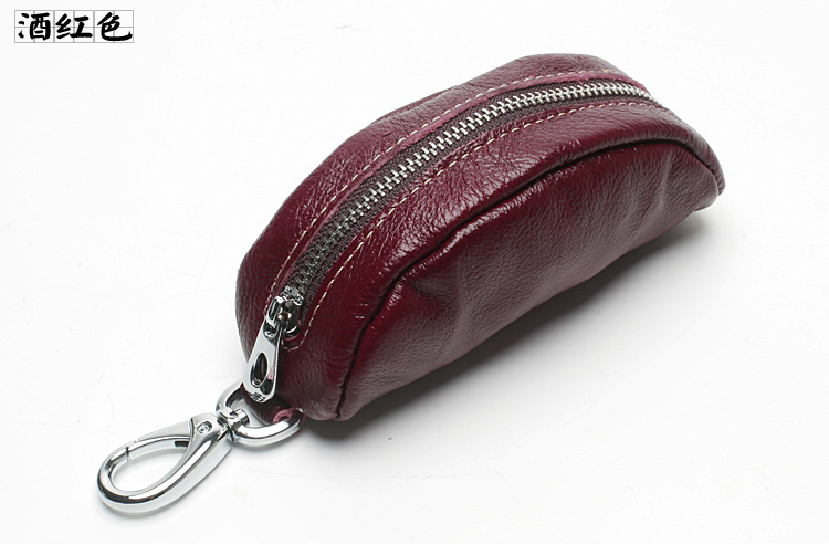 Da mềm da lộn da túi chìa khóa da của nam giới eo khóa nữ phổ xe handmade đơn giản công suất lớn túi lưu trữ ví móc khóa giá tốt