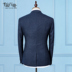 Suit nam giới phù hợp với Hàn Quốc phiên bản của trang trí sọc ba mảnh bộ chú rể chiếc váy cưới chuyên nghiệp váy đàn ông chính thức của 