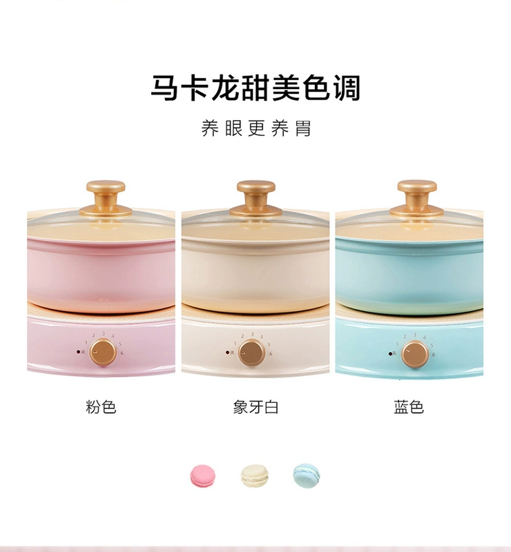 Nồi lẩu Alice IH nồi lẩu gốm sứ điện lẩu IRIS OHYAMA IHL-R14C - Bếp cảm ứng