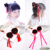 Phụ kiện tóc trẻ em Trung Quốc phong cách tóc giả cô gái tua streamer công chúa bóng đầu tấm retro nữ đầu hoa trang sức dây buộc tóc hoa cúc Phụ kiện tóc