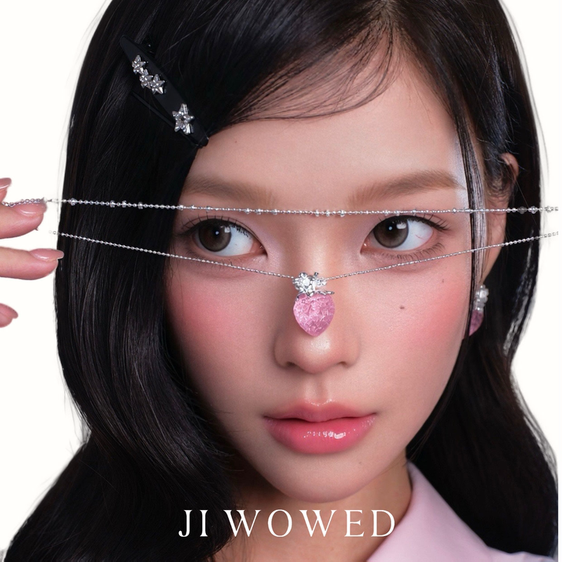 Jiwowed Strawberry Jelly Double Layer Necklace·Transparent Pink Strawberry Jelly-Like Sweet and Cute Fruit Necklace Jiwowed Strawberry Jelly Double Layer Necklace·Transparent Pink Strawberry Jelly-Like Sweet and Cute Fruit Necklace