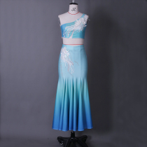 Dai Nationality Dance Costume Female Artist Examination Dai Nationality Costume Repertoire National Performance Costume for Solo Dance with Hip-covering Fishtail Swing Skirt