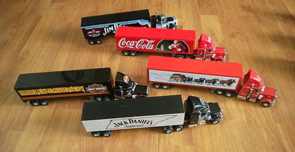 Модель машины 火柴盒matchbox ks 系列36车 peterbilt kenworth mack daf..