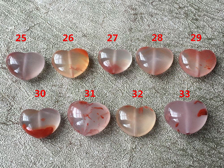 DIY аксессуары 天然川料南红玛瑙爱心背云  冰飘贯穿孔diy吊坠配饰175 Other