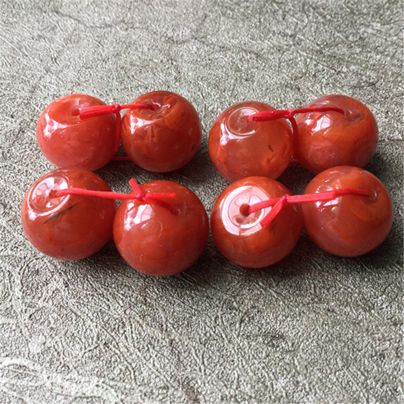 DIY аксессуары 13mm四川九口料南红玛瑙火焰红苹果珠.隔珠.diy精品配件224