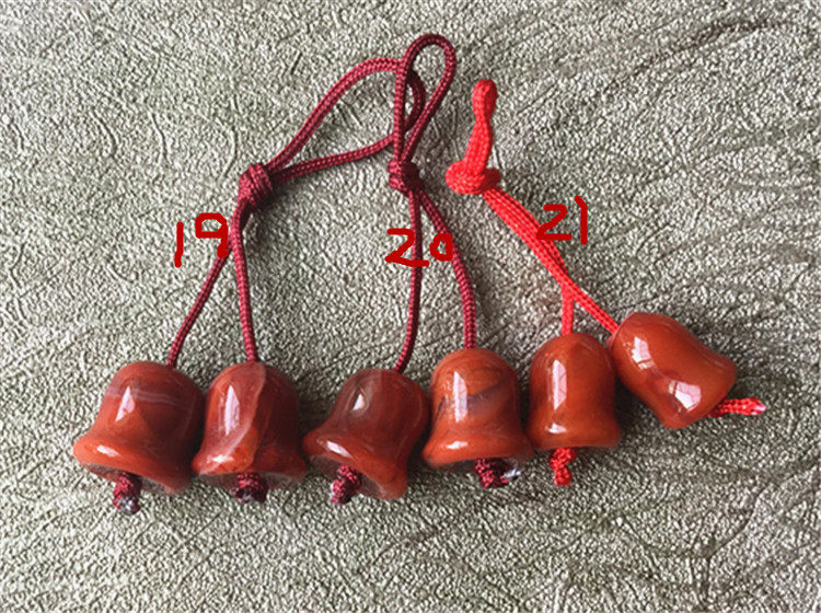 DIY аксессуары 天然川料南红玛瑙柿子红火焰纹.铃铛背云弟子珠diy配件237 OTHER