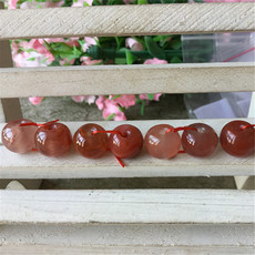 DIY аксессуары 四川九口料南红玛瑙火焰红苹果珠.隔珠.腰珠diy精品配件235