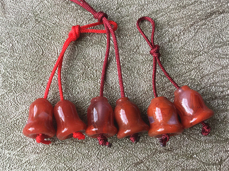 DIY аксессуары 天然川料南红玛瑙柿子红火焰纹.铃铛背云弟子珠diy配件237 OTHER