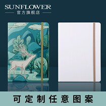  Sun Flower notebook literary exquisite to print picture notepad A5 enterprise annual meeting business customization College students reading creative work girl heart business graduate school custom printable logo