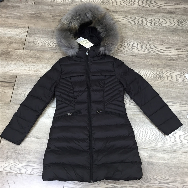 Great brand's P system PRJD64T23E autumn and winter collection waist fashion high-end fashion body black display slim down clothes