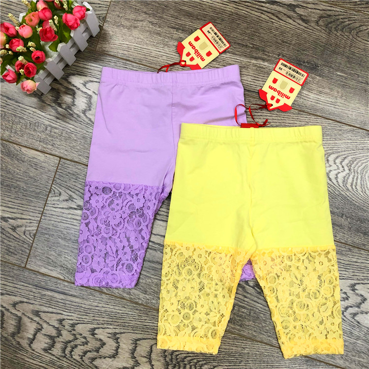 Attachment-owned MILIBAM rice grain class child clothing MBTM62541H spring new cotton lace shorts