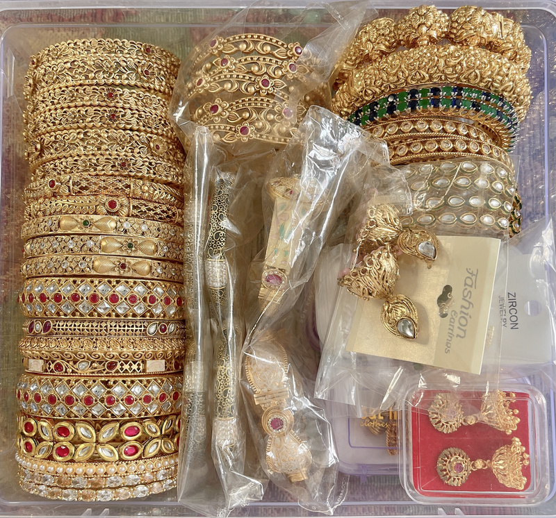 [Special Offer with Bracelets] Indian Traditional Gold Closed Bracelets, 40 Pieces, 6 Pieces, 200 Pieces, Get One Free