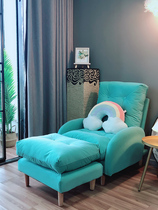 Lazy sofa chair single back sofa chair home bedroom recliner net red style living room balcony leisure foldable