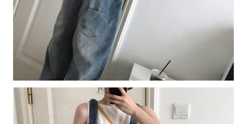 Брюки для беременных 孕妇背带裤套装春秋款2024新款外穿牛仔裤春季孕妇裤子长裤女春装