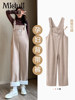 Maternity Overalls Set for Winter, Suitable for Wearing during Pregnancy in Autumn and Winter 2025, New Style, Non-Constricting, Fleece-Lined, Thickened Long Pants