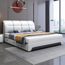 Spring flower autumn economy minimal leather bed 1 5m small family size 1 8m double bed bedmaster bedbed bedwedding bed