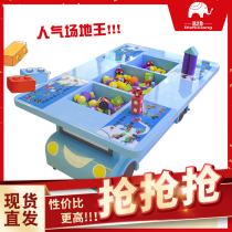 Childrens multi-functional building blocks toy game table EVA building blocks Large foam building blocks educational toy table