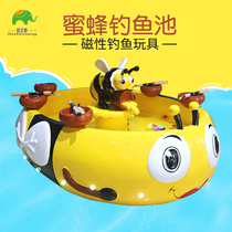 Childrens fishing pool Feeding fish fish pond Shopping mall Square Amusement Park Fishing fish pond Childrens park Magnetic fishing equipment