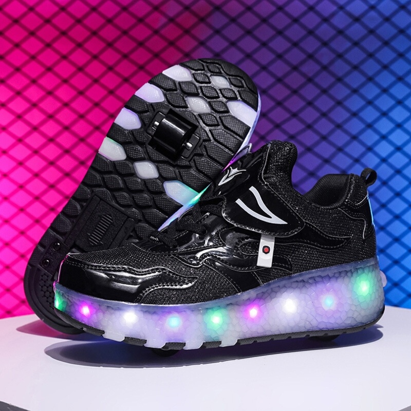Roller Skates with Wheels, Invisible Summer Roller Shoes for Adults, Two-Wheeled Shoes with Wheels for Adults, Heelys Shoes with Wheels