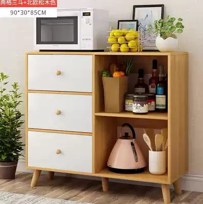 Dining cabinet Nordic living room entry tea cabinet 30cm deep oven multifunctional retro cupboard industrial wind short cabinet