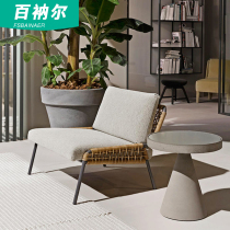 Nordic Outdoor Sofa Vine Choreography Single Sofa Small Tea Table Composition Designer Creative Vines Chair Patio Balcony Table And Chairs