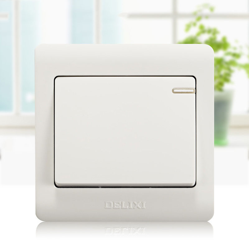 Deri West Home Wall Switch Socket Single Open Double United One Open Double Cut Power Light Switch Panel