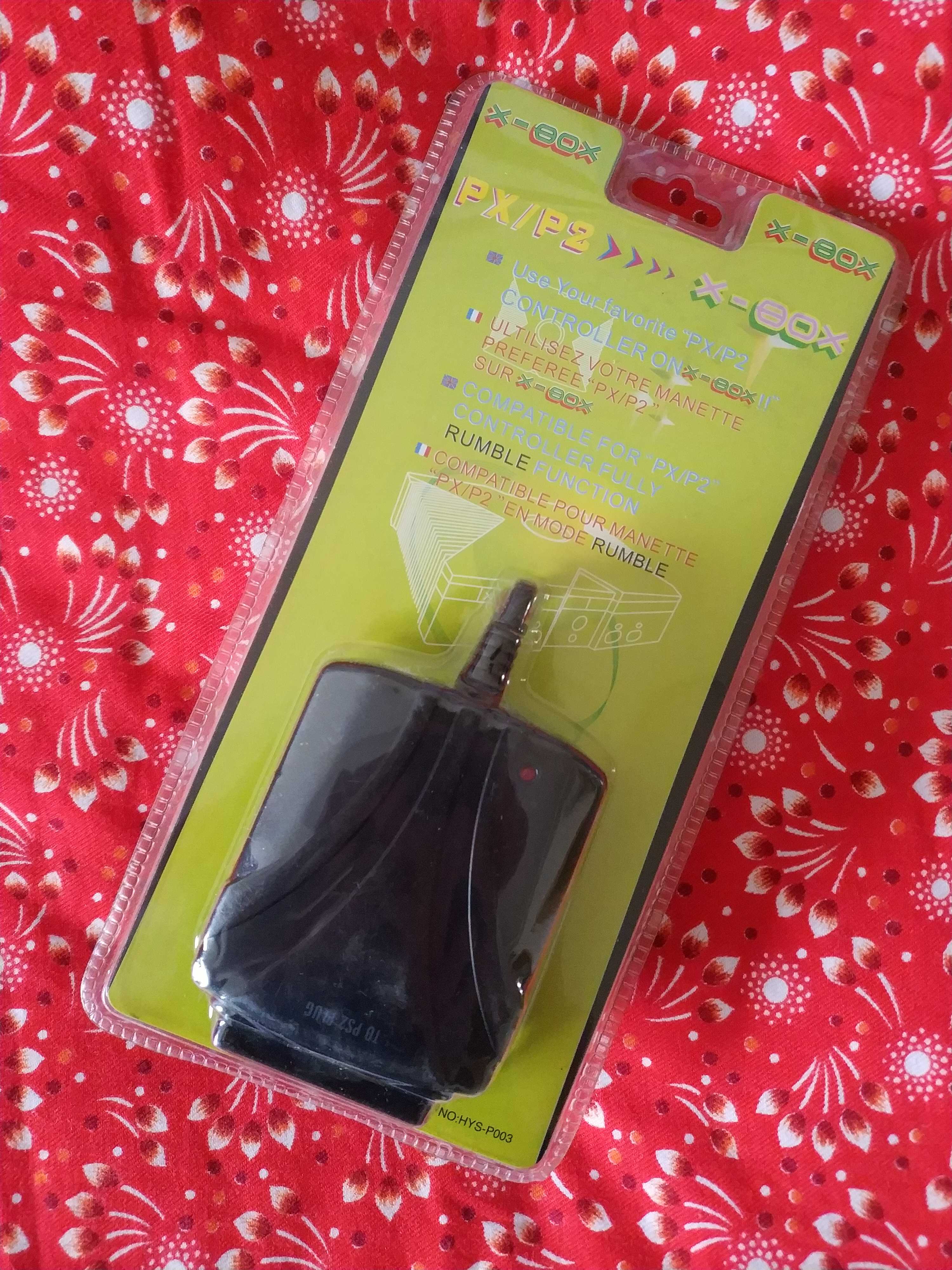 New PS PS 2 handle to Xbox generation of early handle converter supports vibration support analog rock